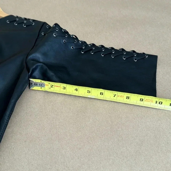 Zara Basic Faux Leather Dress - Picture 7 of 8